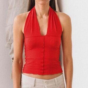 Cotton baserange halter top